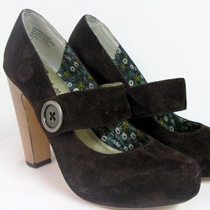 Seychelles Suede Mary Jane Heel